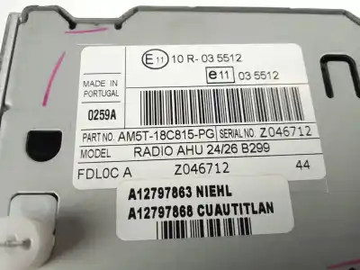 Автозапчастина б/у аудіо система / радіо cd для ford fiesta vi (cb1, ccn) 1.0 ecoboost посилання на oem iam am5t18c815pg  