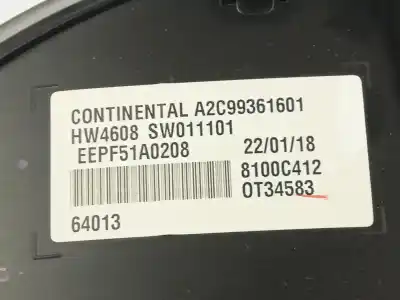 Second-hand car spare part dashboard for mitsubishi eclipse cross (gk_) 1.5 t-mivec oem iam references 8100c412  