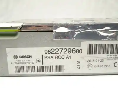 Second-hand car spare part audio system / radio cd for citroen c4 picasso ii 1.6 vti 120 oem iam references 9822729680  