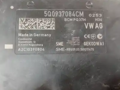 Автозапчасти б/у электронный модуль за audi q2 (gab, gag) 1.6 tdi ссылки oem iam 5q0937084cm  