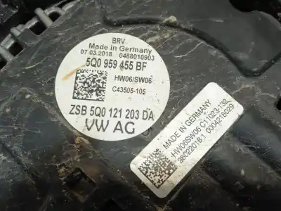 Автозапчасти б/у электрический вентилятор за audi q2 (gab, gag) 1.6 tdi ссылки oem iam 5q0959455bf  