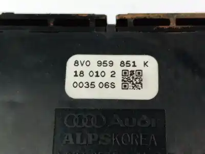 Автозапчасти б/у выключатель левого переднего окна за audi q2 (gab, gag) 1.6 tdi ссылки oem iam 8v0959851k  