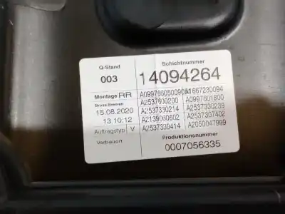 Автозапчасти б/у задний правый стеклорегулятор за mercedes-benz glc (x253) 200 d 4-matic (253.916) ссылки oem iam a09976605009  