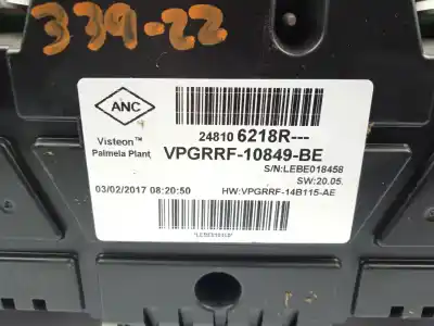 Peça sobressalente para automóvel em segunda mão quadrante por renault clio iv limited referências oem iam 248106218r  