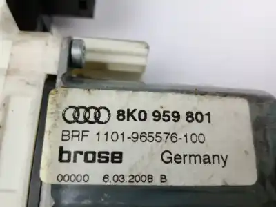 Автозапчасти б/у мотор переднего левого стекла за audi a4 b8 (8k2) 2.0 tdi ссылки oem iam 8k0959801  