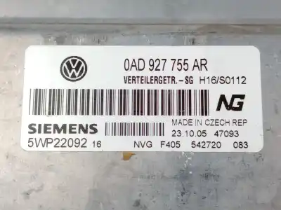 Second-hand car spare part electronic module for volkswagen touareg (7la, 7l6, 7l7) 2.5 r5 tdi oem iam references 0ad927755ar  5wp22092