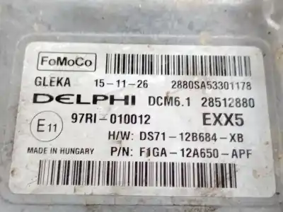Second-hand car spare part ecu engine control for ford s-max (cj, wa6) 2.0 tdci oem iam references f1ga12a650apf  28512880