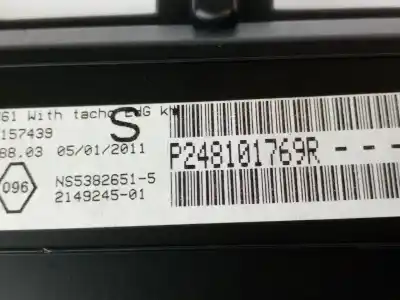 Second-hand car spare part dashboard for renault kangoo / grand kangoo ii (kw0/1_) 1.5 dci 70 (kw0v, kw0a) oem iam references p248101769r  