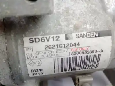 Автозапчастина б/у компресор кондиционера для renault kangoo / grand kangoo ii (kw0/1_) 1.5 dci 70 (kw0v, kw0a) посилання на oem iam 2621612044  