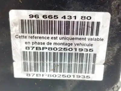 Second-hand car spare part abs control unit for peugeot 407 (6d_) 1.6 hdi 110 (6d9hzc, 6d9hyc) oem iam references 9666543180 87bp802501935  Second-hand car spare part abs control unit for peugeot 407 (6d_) 1.6 hdi 110 (6d9hzc, 6d9hyc) oem iam references 9666543180 87bp802501935