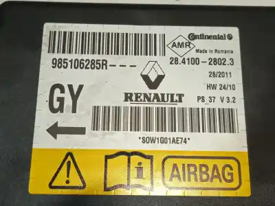 Автозапчасти б/у комплект подушки безопасности за renault megane iii fastback (bz0/1_, b3_) 1.9 dci (bz0n, bz0j) ссылки oem iam 985106285r  985100007r