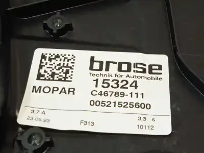 Автозапчастина б/у регулятор вікна передній лівий для jeep renegade suv (bu, b1, bv) 1.5 t4 hybrid посилання на oem iam 00521525600  