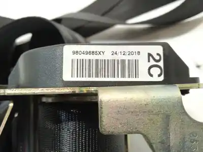 Автозапчастина б/у центральний задній ремін безпеки для citroen c-elysee (dd_) 1.5 bluehdi 100 посилання на oem iam 98049685xy  