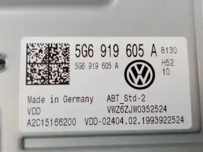 Автозапчасти б/у многофункциональный дисплей за volkswagen t-roc (a11, d11) 1.6 tdi ссылки oem iam 5g6919605a  