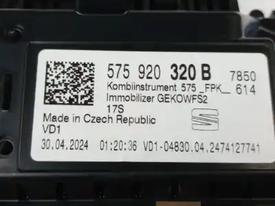 Tweedehands auto-onderdeel instrumentenpaneel voor seat ateca (kh7) 1.5 16v tsi act oem iam-referenties 575920320b  