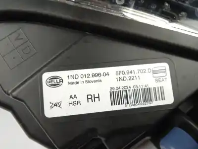 Автозапчастина б/у правий протитуман для seat ateca (kh7) 1.5 16v tsi act посилання на oem iam 5f0941702d  