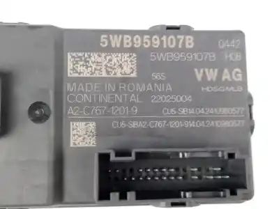 Second-hand car spare part electronic module for seat ateca (kh7, khp) 1.5 tsi oem iam references 5wb959107b  