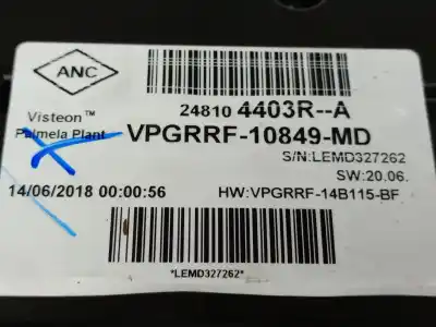 Автозапчасти б/у приборная доска за renault captur i (j5_, h5_) 0.9 tce 90 ссылки oem iam 248104403r  