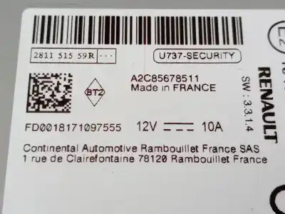 Автозапчастина б/у аудіо система / радіо cd для renault captur i (j5_, h5_) 0.9 tce 90 посилання на oem iam 281151559r  