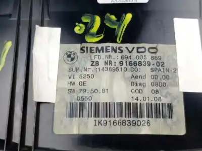 Peça sobressalente para automóvel em segunda mão quadrante por bmw 3 coupé (e92) 320 i referências oem iam 9166839  