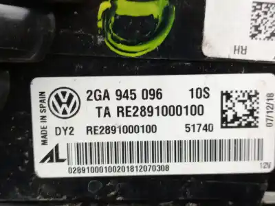 Автозапчасти б/у правый задний фонарь за volkswagen t-roc (a11, d11) 2.0 tdi ссылки oem iam 2ga945096  