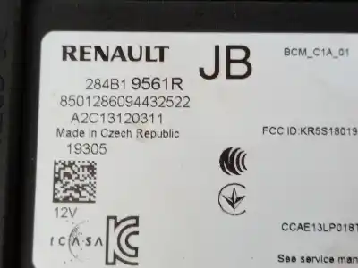 Second-hand car spare part electronic module for renault clio v (b7_) 1.5 blue dci 85 (b7ag) oem iam references 284b19561r  