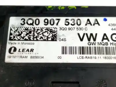 Автозапчасти б/у электронный модуль за volkswagen t-roc (a11, d11) 2.0 tdi ссылки oem iam 3q0907530aa  