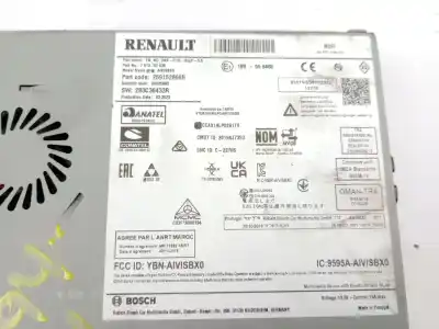 Автозапчастина б/у аудіо система / радіо cd для renault clio v (b7_) 1.5 blue dci 85 (b7ag) посилання на oem iam 283c36433r  