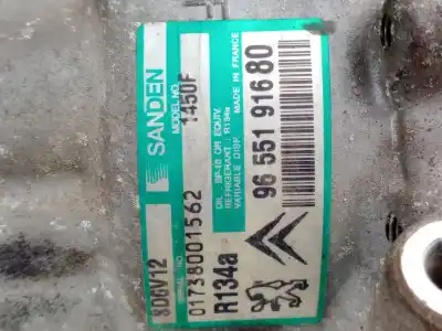 Second-hand car spare part air conditioning compressor for citroen c2 (jm_) 1.4 hdi oem iam references 9655191680  1450f
