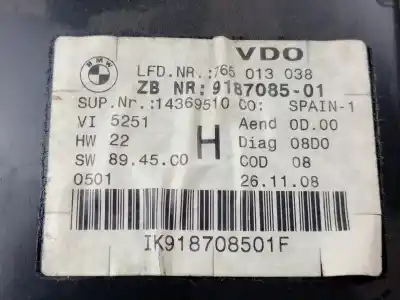 Автозапчастина б/у панель інструментів для bmw 3 (e90) 330 d посилання на oem iam 9187085  