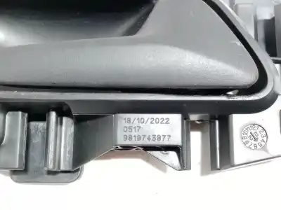 Автозапчастина б/у усередині передня права ручка для peugeot rifter 1.5 bluehdi 100 посилання на oem iam 9819743877  