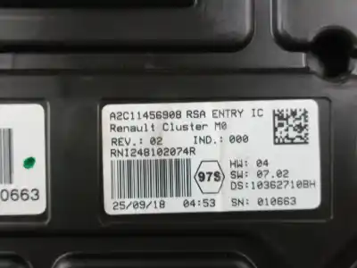 Peça sobressalente para automóvel em segunda mão quadrante por dacia duster (hm_) 1.6 sce 115 (hmm1) referências oem iam 248102074r  