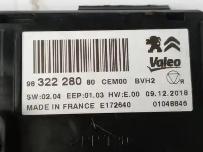 Second-hand car spare part electronic module for citroen c3 aircross ii (2r_, 2c_) 1.5 bluehdi 120 (2cyhxx) oem iam references 9832228080  