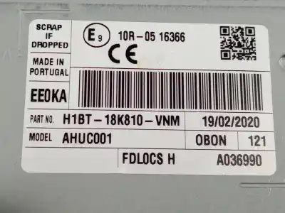 Автозапчастина б/у аудіо система / радіо cd для ford puma (j2k, cf7) 1.0 ecoboost mhev посилання на oem iam h1bt18k810vnm  