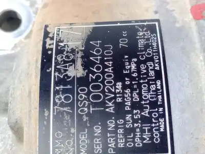 Pezzo di ricambio per auto di seconda mano compressore aria condizionata per mitsubishi asx (ga_w_) 1.6 di-d riferimenti oem iam 7813a817  