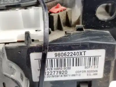 Second-hand car spare part multifunction switch for citroen berlingo multispace (b9) 1.6 hdi 75 / bluehdi 75 oem iam references 98062240xt  