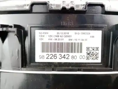 Second-hand car spare part dashboard for citroen c3 aircross ii (2r_, 2c_) 1.5 bluehdi 120 (2cyhxx) oem iam references 9822634280  