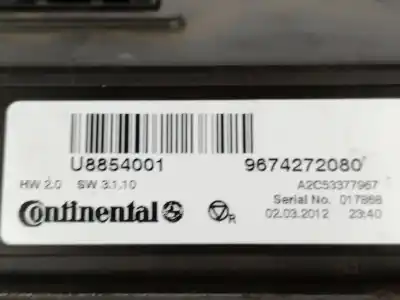 Second-hand car spare part electronic module for citroen ds5 2.0 hdi 165 oem iam references 9674272080  