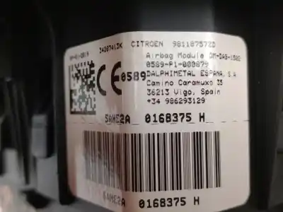 Автозапчастина б/у комплект подушки безпеки для citroen c3 aircross ii (2r_, 2c_) 1.5 bluehdi 120 (2cyhxx) посилання на oem iam 98118757zd  9825277080