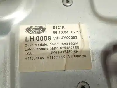 Peça sobressalente para automóvel em segunda mão elevador de vidros traseiro esquerdo por ford focus c-max (dm2) 2.0 tdci referências oem iam 3m5t14b532ah  