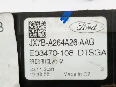 Автозапчастина б/у завнішня ручка задня права для ford focus iv (hn) 1.0 ecoboost посилання на oem iam jx7ba264a26aag  