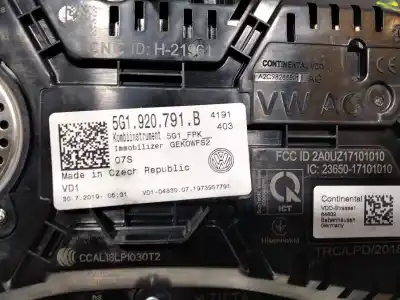 Piesă de schimb auto la mâna a doua ceas bord pentru volkswagen golf vii lim. (bq1) gti performance bmt/start-stopp referințe oem iam 5g1920791b  