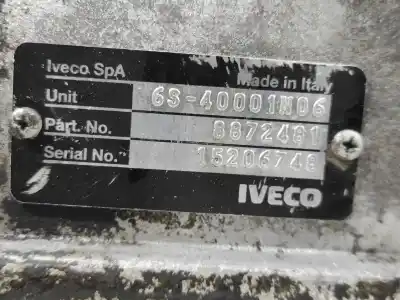Автозапчасти б/у коробка передач за iveco daily iv caja/chasis 35c18, 35s18 ссылки oem iam 8872481 6s40001n06 