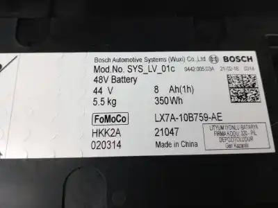 Автозапчастина б/у аккумулятор для ford puma (j2k, cf7) 1.0 ecoboost mhev посилання на oem iam lx7a10b759ae  