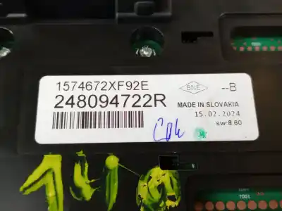 Second-hand car spare part dashboard for renault captur ii (hf_) 1.0 tce 90 eco-g (hfm6) oem iam references 248094722r  
