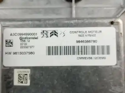 Автозапчасти б/у блок управления двигателем за opel corsa f 1.2 (68) ссылки oem iam 9846386780  