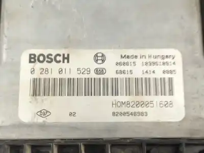 Автозапчастина б/у ебу контролер двигуна для opel vivaro a furgón (x83) 1.9 dti (f7) посилання на oem iam 0281011529  8200546983