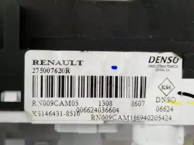 Second-hand car spare part heating / air conditioning control panel for renault captur ii (hf_) 1.0 tce 90 eco-g (hfm6) oem iam references 275007620r  