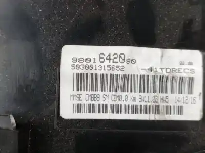 Peça sobressalente para automóvel em segunda mão quadrante por peugeot partner tepee 1.6 bluehdi 100 referências oem iam 9801642080  