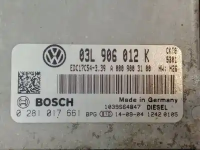 Автозапчасти б/у блок управления двигателем за volkswagen crafter 30-50 furgón (2e_) 2.0 tdi ссылки oem iam 03l906012k  0281017661